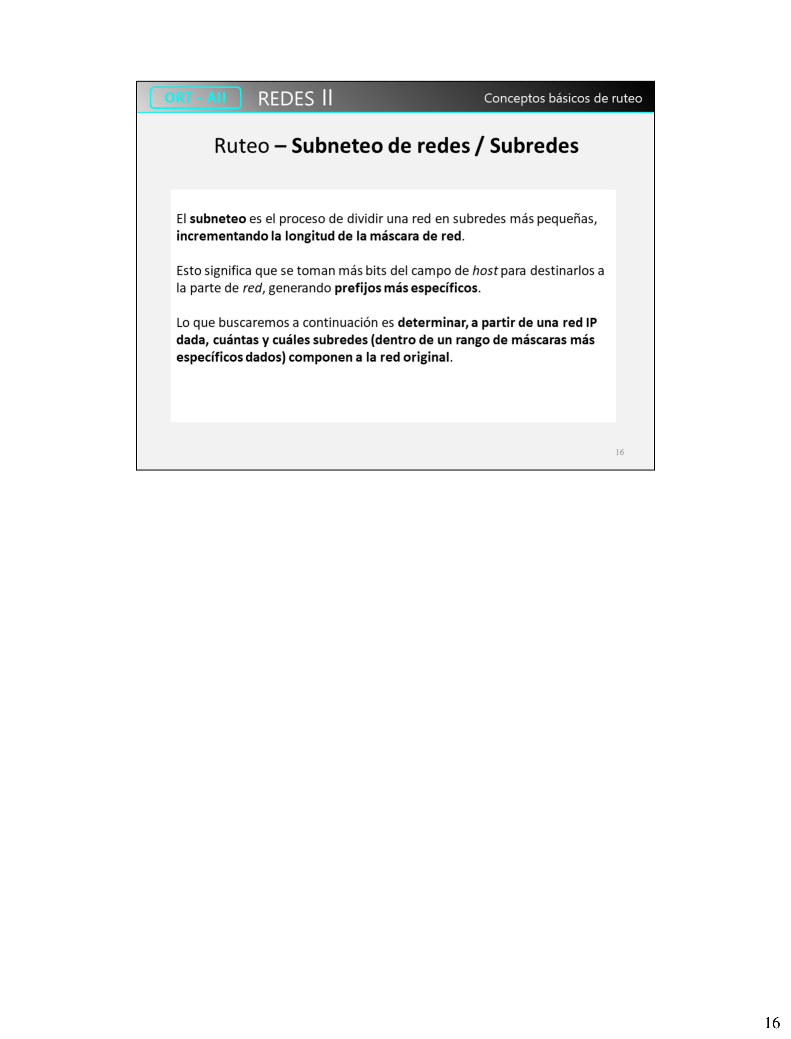 Ejemplo de subneteo: cuántos /25 y /26 componen la red 10.0.0.0/24