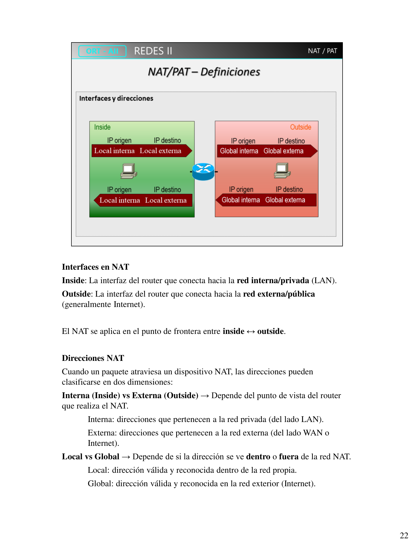Topología y tabla NAT estático con direcciones locales internas 192.168.3.10 y .20 traducidas a IPs globales fijas