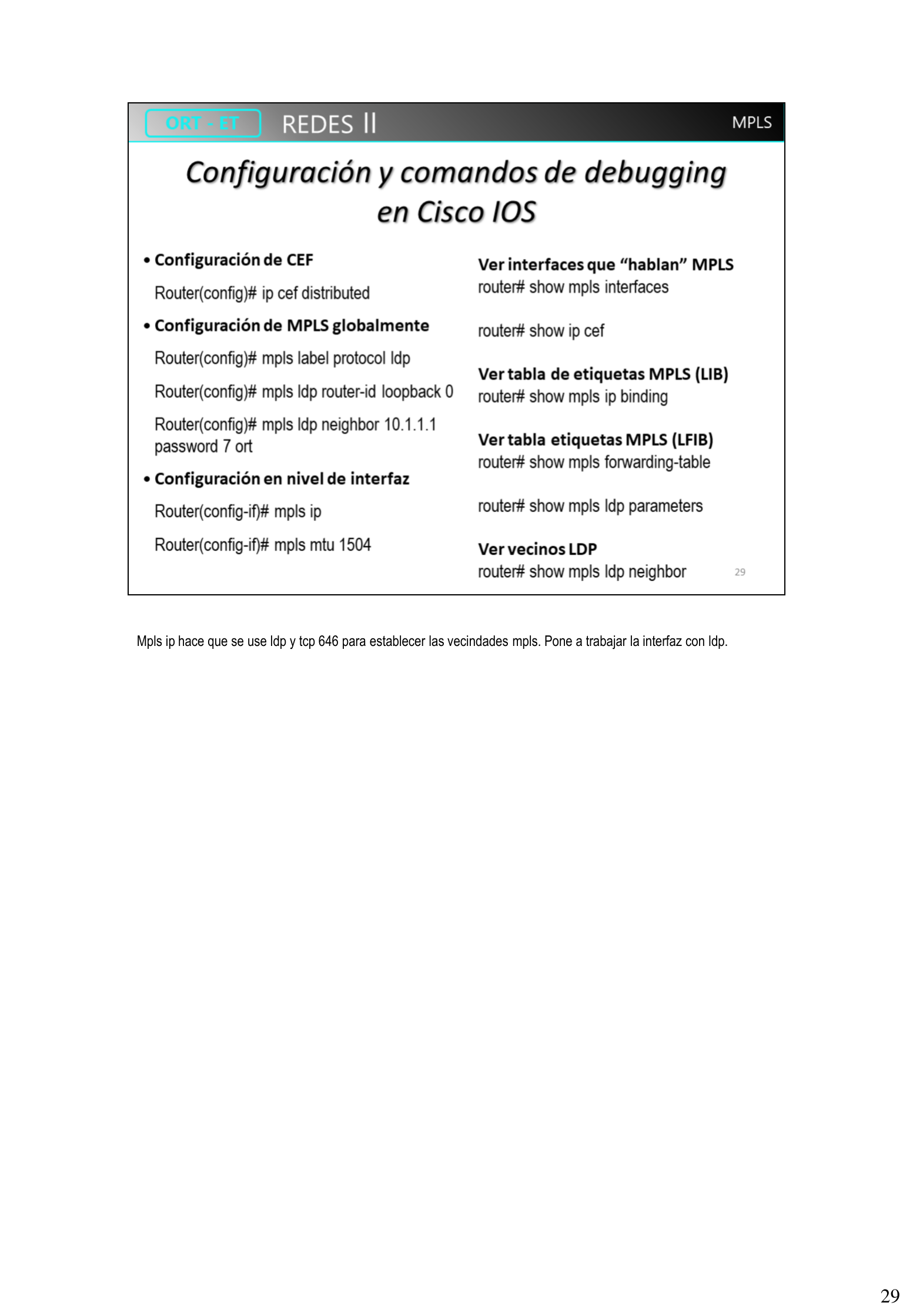 Configuración básica de MPLS en Cisco IOS